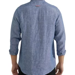 Best deal 🔥 Oxford Holloway Pure Linen 👚 Shirt In Navy 🔥 -Industrie Shop unnamed file 1754