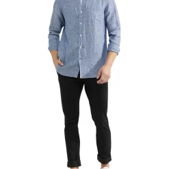 Best deal 🔥 Oxford Holloway Pure Linen 👚 Shirt In Navy 🔥 -Industrie Shop unnamed file 1756