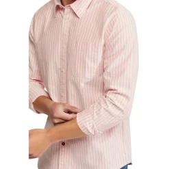 Buy ✔️ Portland Oxford Weave Striped 👕 Shirt In Orange/White 😍 -Industrie Shop unnamed file 1767