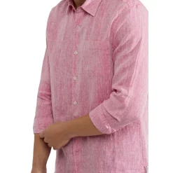 Coupon ⌛ Oxford Holloway Pure Linen 👚 Shirt In Pink ⌛ -Industrie Shop unnamed file 1779