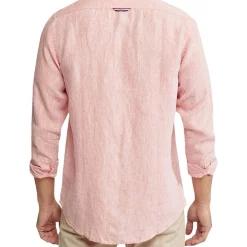 Budget 👏 Oxford Holloway Pure Linen 👕 Shirt In Orange ⭐ -Industrie Shop unnamed file 1784