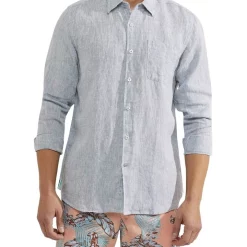 Flash Sale ๐งจ Oxford Holloway Pure Linen ๐ Shirt In Grass Green โ