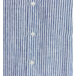 Wholesale 🥰 Oxford Holloway Pure Linen Striped 👕 Shirt In Navy 🧨 -Industrie Shop unnamed file 1798