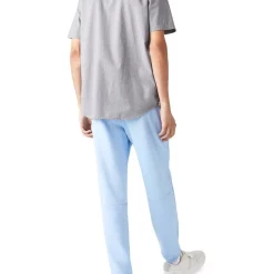 Hot Sale 😀 Lacoste Short Sleeve Gingham Poplin 👕 Shirt In White/Navy 😀 -Industrie Shop unnamed file 180