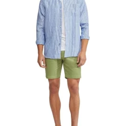 Best deal 🔔 Oxford Holloway Pure Linen Striped 👕 Shirt In Sky 😀 -Industrie Shop unnamed file 1803