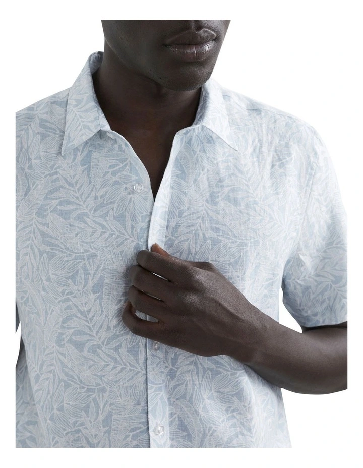 Buy 𧨠French Connection Leaf Linen Classic Fit π Shirt π 6 Buy 𧨠French Connection Leaf Linen Classic Fit π Shirt π - Image 4