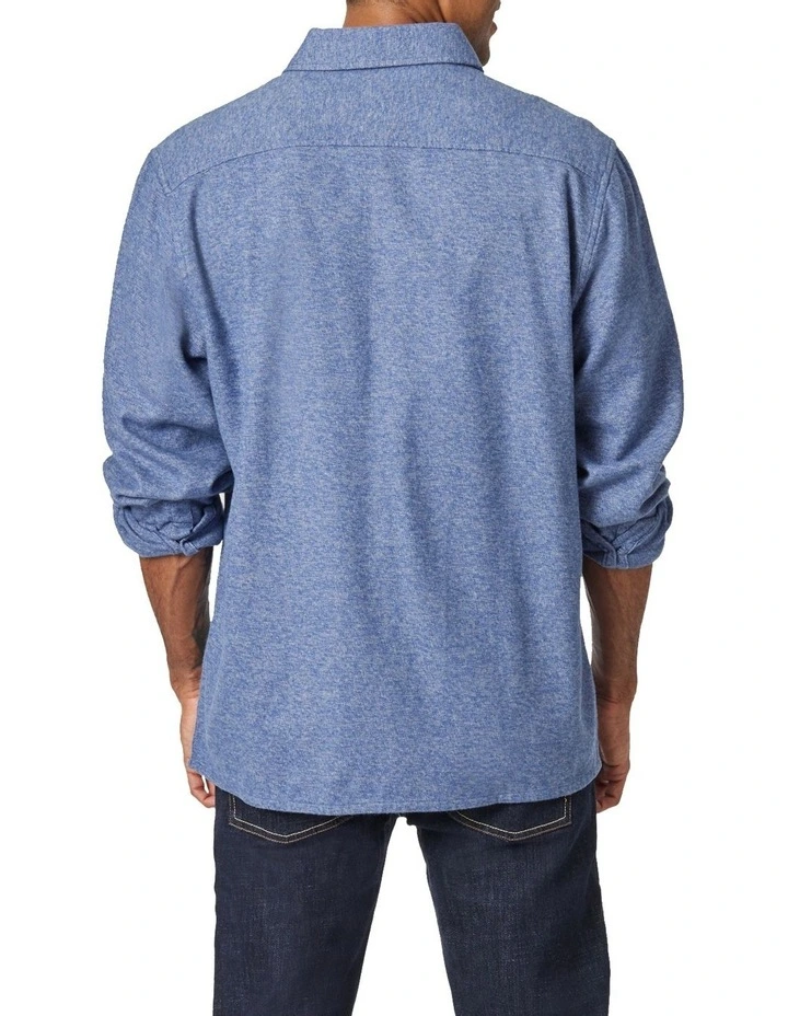 Discount π Blazer Nico Long Sleeve Brushed Overshirt Navy β 4 Discount π Blazer Nico Long Sleeve Brushed Overshirt Navy β - Image 2