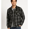 Flash Sale 💯 Maddox Russell Long Sleeve Sherpa Lined Check Overshirt Black 🛒 -Industrie Shop unnamed file 1856