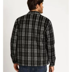 Flash Sale 💯 Maddox Russell Long Sleeve Sherpa Lined Check Overshirt Black 🛒 -Industrie Shop unnamed file 1861
