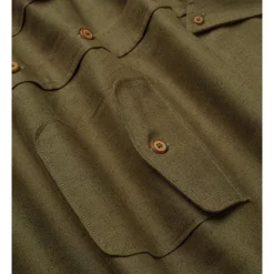 Flash Sale 🔔 Ben Sherman Cotton Linen Overshirt In Dark Khaki 💯 -Industrie Shop unnamed file 1894