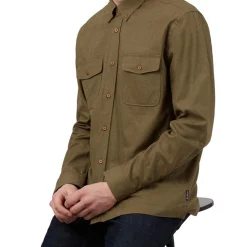 Flash Sale 🔔 Ben Sherman Cotton Linen Overshirt In Dark Khaki 💯 -Industrie Shop unnamed file 1896