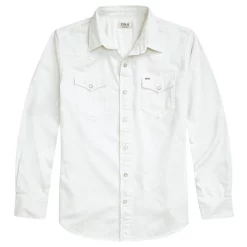 Coupon 👍 Polo Ralph Lauren Classic Fit Denim Western 👕 Shirt In White 🎉 -Industrie Shop unnamed file 1900