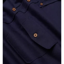 Cheap 😍 Ben Sherman Cotton Linen Overshirt In Marine 💯 -Industrie Shop unnamed file 1913