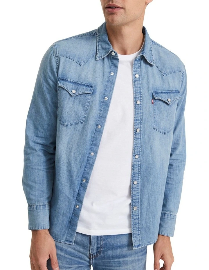 Discount π Levi's Barstow Western Denim π Shirt Light Blue π 3 Discount π Levi's Barstow Western Denim π Shirt Light Blue π