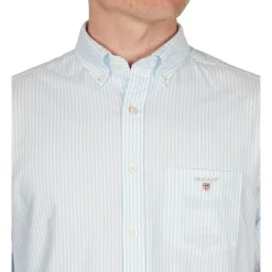 Cheapest ❤️ Gant Regular Oxford Banker Broadcloth Long Sleeve 👚 Shirt In Blue 💯 -Industrie Shop unnamed file 1962