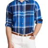 Best Pirce ✨ Polo Ralph Lauren Classic Fit Plaid Linen 👚 Shirt 🌟 -Industrie Shop unnamed file 1964