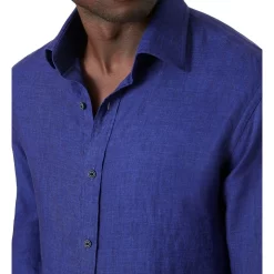 Budget 👍 MJ Bale Bradfield Linen 👕 Shirt In Galaxy Blue 🔔 -Industrie Shop unnamed file 1970