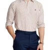 Discount 🧨 Polo Ralph Lauren Classic Fit Striped Linen 👚 Shirt 🌟 -Industrie Shop unnamed file 1973