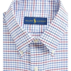 Brand new ❤️ Polo Ralph Lauren Slim Tattersall Oxford 👚 Shirt In White/Multi ✔️ -Industrie Shop unnamed file 2019