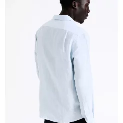 Best Pirce 😉 Blaq Bondi Linen Long Sleeve Relaxed 👚 Shirt Light Blue ⭐ -Industrie Shop unnamed file 2043