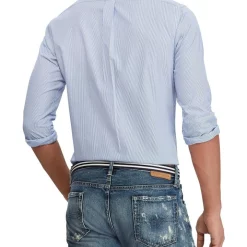 New 🤩 Polo Ralph Lauren Slim Fit Striped Poplin 👕 Shirt 🔥 -Industrie Shop unnamed file 2067