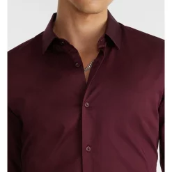 Cheap 🌟 Yd. Portsea Slim 👚 Shirt Burgundy 🤩 -Industrie Shop unnamed file 2090