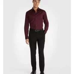 Cheap 🌟 Yd. Portsea Slim 👚 Shirt Burgundy 🤩 -Industrie Shop unnamed file 2092