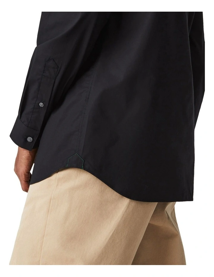 Promo βοΈ Lacoste Slim Fit Stretch Poplin Long Sleeve π Shirt Black 𧨠7 Promo βοΈ Lacoste Slim Fit Stretch Poplin Long Sleeve π Shirt Black 𧨠- Image 5