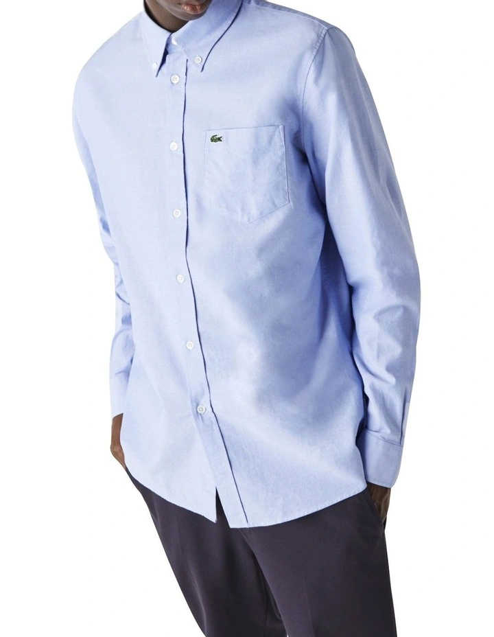 Buy π Lacoste Long Sleeve Regular Fit Oxford π Shirt Overview π― 3 Buy π Lacoste Long Sleeve Regular Fit Oxford π Shirt Overview π―