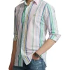 Best deal ⌛ Polo Ralph Lauren Classic Fit Striped Seersucker 👕 Shirt In Multi 😍