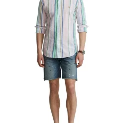 Best deal ⌛ Polo Ralph Lauren Classic Fit Striped Seersucker 👕 Shirt In Multi 😍 -Industrie Shop unnamed file 2179