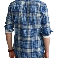 Top 10 💯 Polo Ralph Lauren Classic Fit Madras 👚 Shirt In Indigo ❤️ -Industrie Shop unnamed file 2194