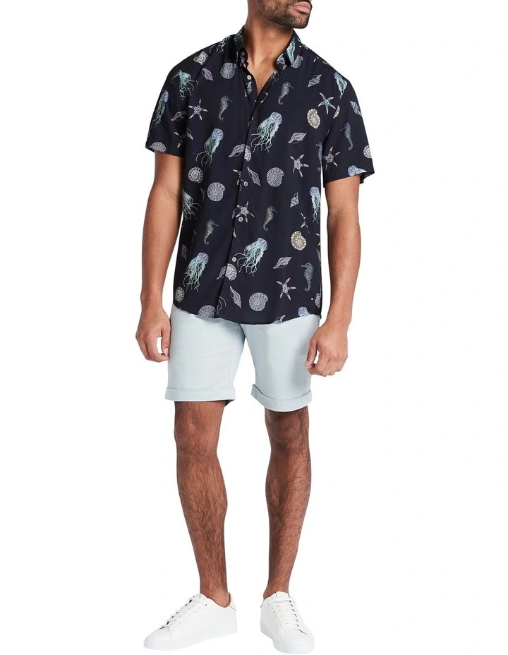 Discount ???? Marcs Don't Worry, Sea Happy ???? Shirt In Navy Multi ❤️ 4 Discount ???? Marcs Don't Worry, Sea Happy ???? Shirt In Navy Multi ❤️ - Image 2