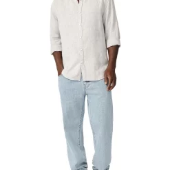 Cheap 😉 Industrie The Tenneriffe Linen Long Sleeve 👚 Shirt In Grey ⌛ -Industrie Shop unnamed file 2223