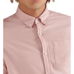 Brand new 🥰 Superdry Studios Uni Oxford 👕 Shirt Light Pink 🔔 -Industrie Shop unnamed file 2245