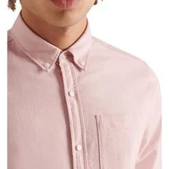 Brand new 🥰 Superdry Studios Uni Oxford 👕 Shirt Light Pink 🔔 -Industrie Shop unnamed file 2246