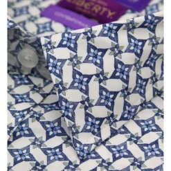 Cheap 😍 Declic Liberty Pinwheel Print 👕 Shirt Blue 👏 -Industrie Shop unnamed file 2256