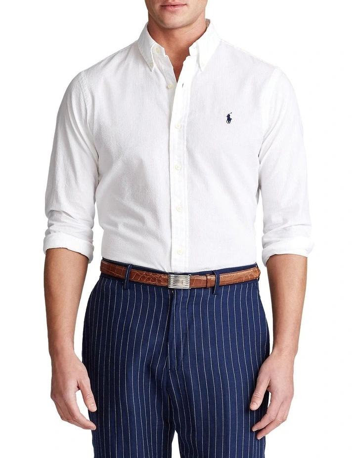 Outlet π Polo Ralph Lauren RL Prepster Classic Fit Seersucker π Shirt π₯ 3 Outlet π Polo Ralph Lauren RL Prepster Classic Fit Seersucker π Shirt π₯