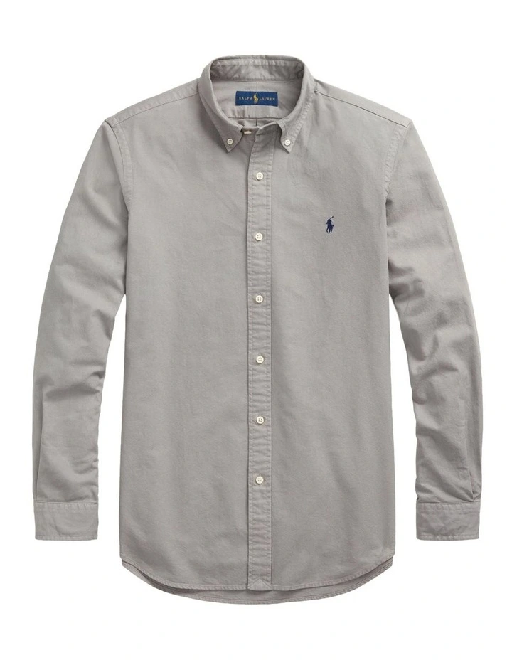 Best deal π₯° Polo Ralph Lauren Classic Fit Garment-Dyed Oxford π Shirt Grey π 6 Best deal π₯° Polo Ralph Lauren Classic Fit Garment-Dyed Oxford π Shirt Grey π - Image 4