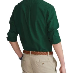 New 🎁 Polo Ralph Lauren Classic Fit Garment-Dyed Oxford 👚 Shirt Green 😍 -Industrie Shop unnamed file 2271