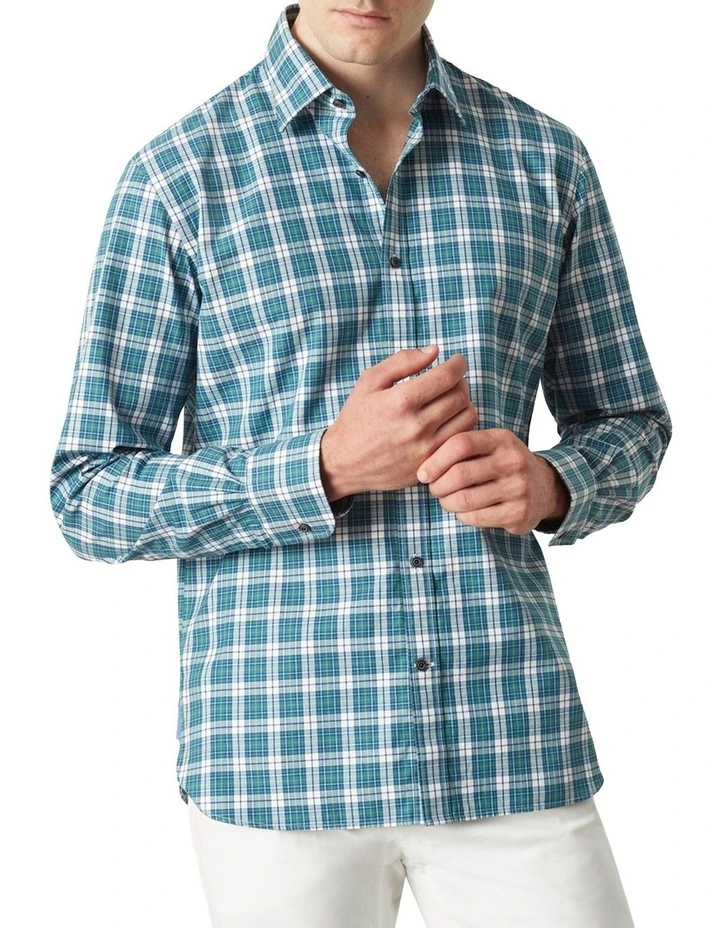 Outlet π MJ Bale Foulkes Check π Shirt In Navy Multi β 4 Outlet π MJ Bale Foulkes Check π Shirt In Navy Multi β - Image 2