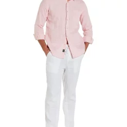 Deals ✔️ Coast Clothing Co Long Sleeve Pink Linen 👕 Shirt 🧨 -Industrie Shop unnamed file 2294