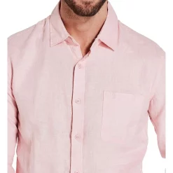 Deals ✔️ Coast Clothing Co Long Sleeve Pink Linen 👕 Shirt 🧨 -Industrie Shop unnamed file 2296