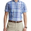 Best Sale 😉 Polo Ralph Lauren Classic Fit Plaid Seersucker 👕 Shirt In Blue Multi 😀 -Industrie Shop unnamed file 233