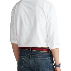 Coupon 👍 Polo Ralph Lauren Custom Fit Oxford 👚 Shirt In White 🥰 -Industrie Shop unnamed file 2358