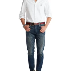 Coupon 👍 Polo Ralph Lauren Custom Fit Oxford 👚 Shirt In White 🥰 -Industrie Shop unnamed file 2359