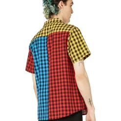 Best Pirce ⭐ Dangerfield Festive Gingham Short Sleeve 👕 Shirt Multi 🤩 -Industrie Shop unnamed file 238