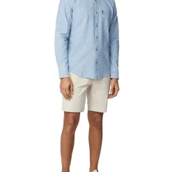 Buy 🧨 Ben Sherman Chambray Long Sleeve 👕 Shirt Dusky Blue 🎁 -Industrie Shop unnamed file 2384