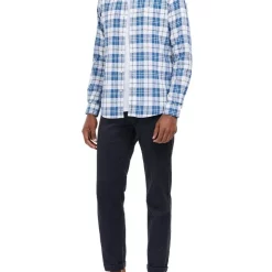 Wholesale 💯 Barbour Thorpe Tailored Long Sleeve 👚 Shirt In Mid Blue 👍 -Industrie Shop unnamed file 2392