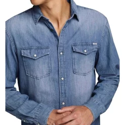 Discount 😀 Jack & Jones Sheridan Long Sleeve Denim 👕 Shirt 🛒 -Industrie Shop unnamed file 2475